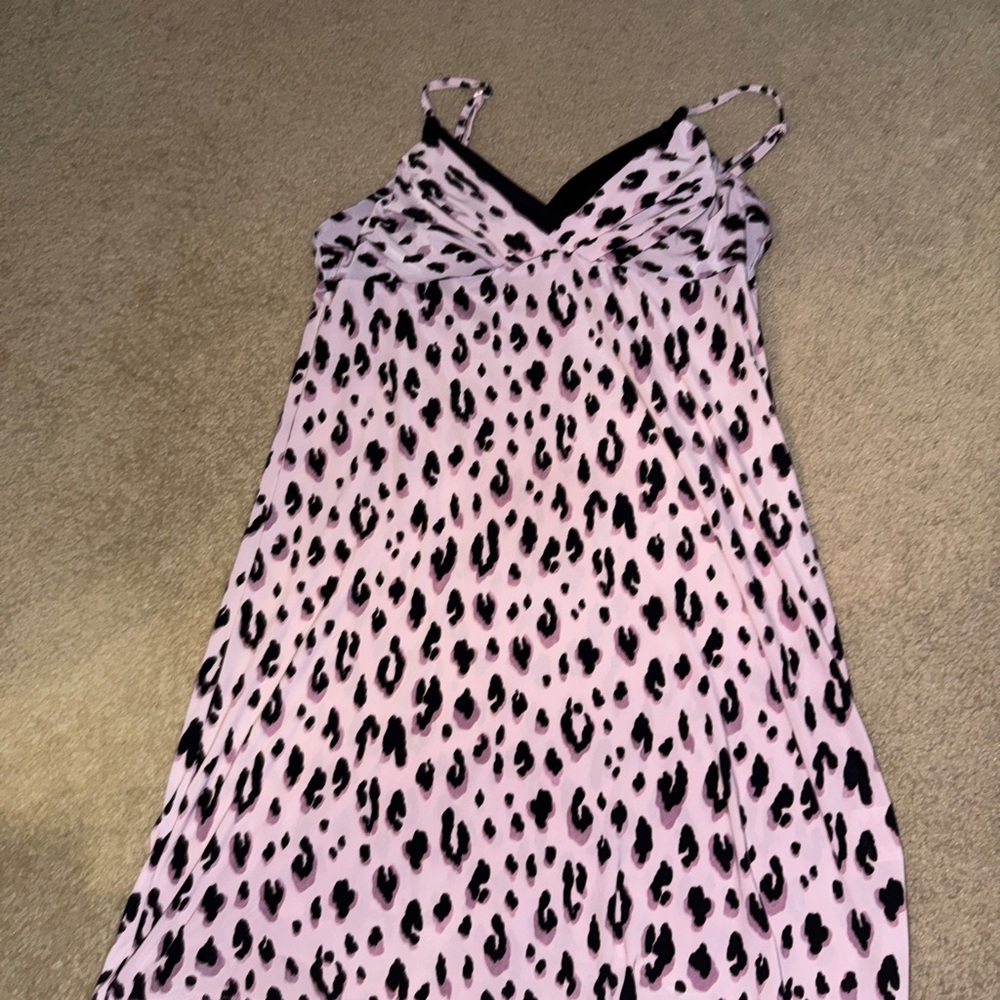 Leopard Print Spaghetti Strap Dress